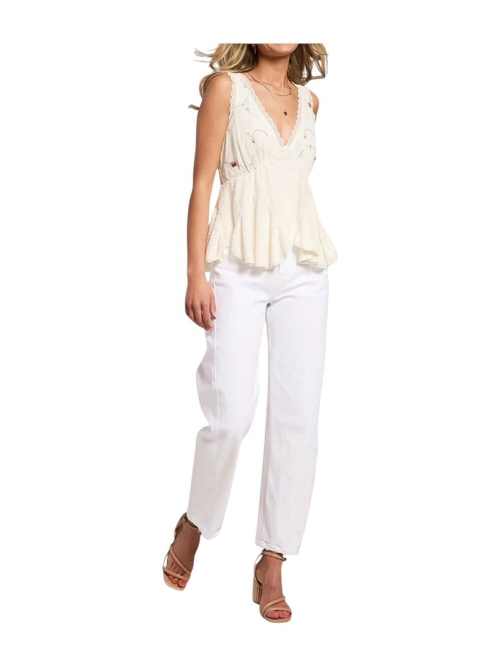 Vervet Kate White Barrel Leg High Rise Casual Minimalist Denim Jeans Size 27
